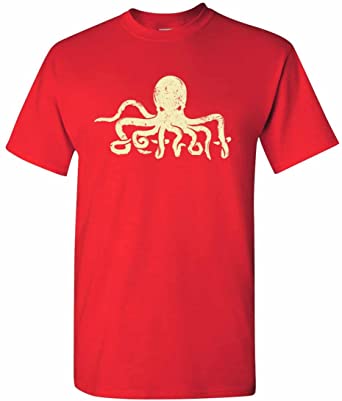 CreateMyTee | Detroit Octopus | Redwings Hockey Fan Mens/Womens Short Sleeve T-Shirt