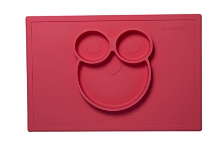 Silicone Placemats for Babies, Toddlers and Kids | Non Slip Silicone Feeding Food Tray / Placemat and Plate | Waterproof | BPA Free | Fits with common Tables & Highchair | Best Baby Shower Gift