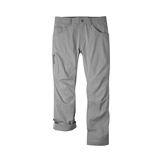 Mountain Khakis Mens Pants: Teton Crest Pant Slim Fit - Mid Rise Stretch DWR UPF 40  Fabric - Adjustable Length