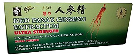 Prince of Peace Ultra Strength Red Panax Ginseng Extractum 10 cc vials -- 30 vials