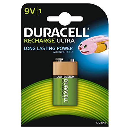 Duracell Ultra Power Type 9V Alkaline Battery, pack of 1