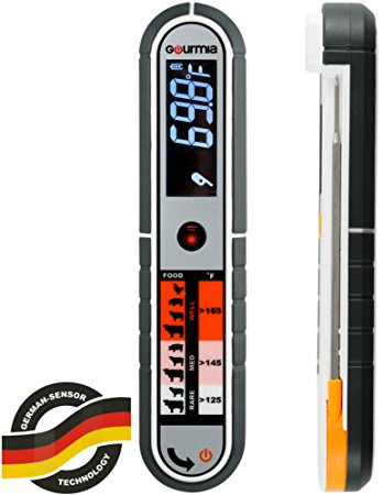 Gourmia GTH9150 Contact & Non Contact Thermometer Dual Meat Thermometer With Digital Thermonuclear & Infrared Readings Dust and Splash Proof