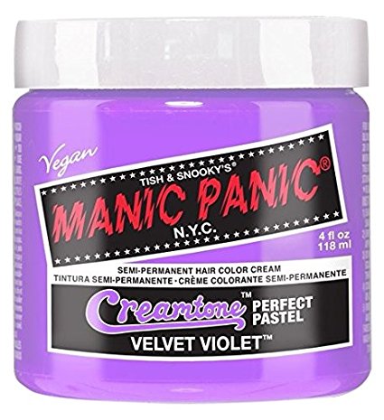 Manic Panic Semi-Permanent Hair Color Cream, Velvet Violet, 4 Ounce