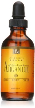 Premium 100% Pure Organic Moroccan Argan Oil. Hair & Skin Treatment 4oz/118ml. TRIPLE Extra Virgin Grade. FAST ABSORBING. Certified Organic EcoCert & USDA. Cold Pressed Oil. For Dry Scalp, Nails, Cuticles. Excellent Daily Moisturizer. Guaranteed Results within Days.