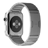 HappyCell Link bracelet band replacement for apple watchLink Bracelet 316L stainless steel Watchband For Apple watch Band Luxury For iWatch Band Original replacement 42mm Silver Band Replacement