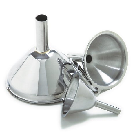 Norpro 3-Piece Stainless Steel Funnel Set (2 Pack) (1, 2)
