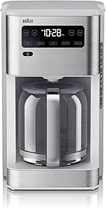 Braun KF5650WH Pure Flavor Coffee Maker, 14 cup, White