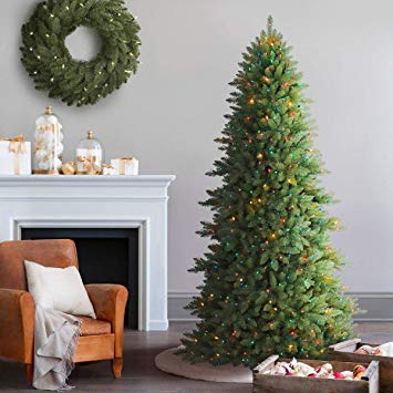 Balsam Hill Berkshire Mountain Fir Prelit Artificial Christmas Tree, 6.5 Feet, Multi-Colored Lights