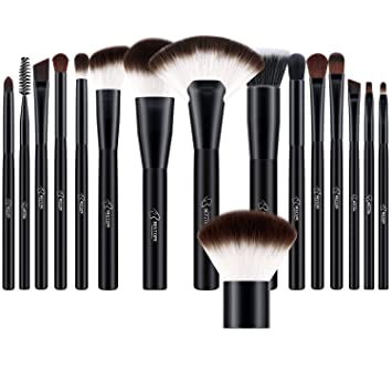 BESTOPE Makeup Brushes Set 16 PCs Cosmetic Blush Brushes Premium Synthetic for Foundation Blending Powder Concealers Eye Shadows Brushes Kit