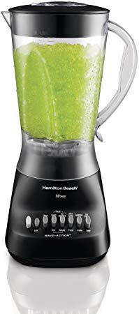 Hamilton Beach Wave Maker 10-Speed 450-watt Blender with 56 oz Jar, Black (50163)