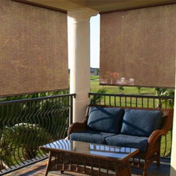 Radiance 2310010 Exterior Solar Shade with 85% UV Ray Protection, 4-Foot Wide by 6-Foot Long, Cocoa