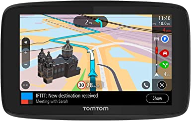 TomTom Go Supreme 5 WiFi with Lifetime Traffic and Maps (Us-Can-Mex), Spoken Turn-by-Turn Directions, Advanced Lane Guidance