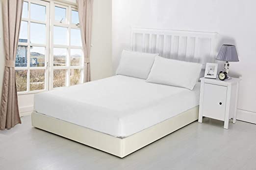 NIYS Luxury Bedding Finest 100% Egyptian Cotton 16" 40CM Extra deep fitted sheets Available in 15 Colours (King, White)