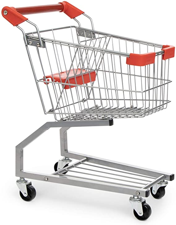 Milliard Toy Shopping Cart for Kids, Toddler Shopping Cart Toy