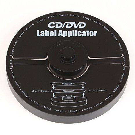Merax EZ LABEL: CD / DVD Label Applicator (40mm Hole, CD / DVD Applicator)