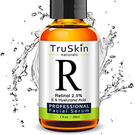 BEST Retinol Serum for Wrinkles & Fine Lines | Vitamin A   Hyaluronic Acid, Vitamin E, Organic Green Tea, Jojoba Oil – Use with TruSkin Naturals Vitamin C Anti-Aging Serum -1 fl oz