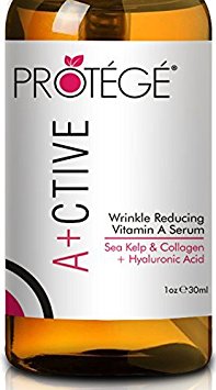 Premium Anti-Wrinkle Retinol Serum - ACTIVE - with Sea Kelp, Astaxanthin, Hyaluronic Acid, Sodium PCA and Collagen for Women and Men (30ml)