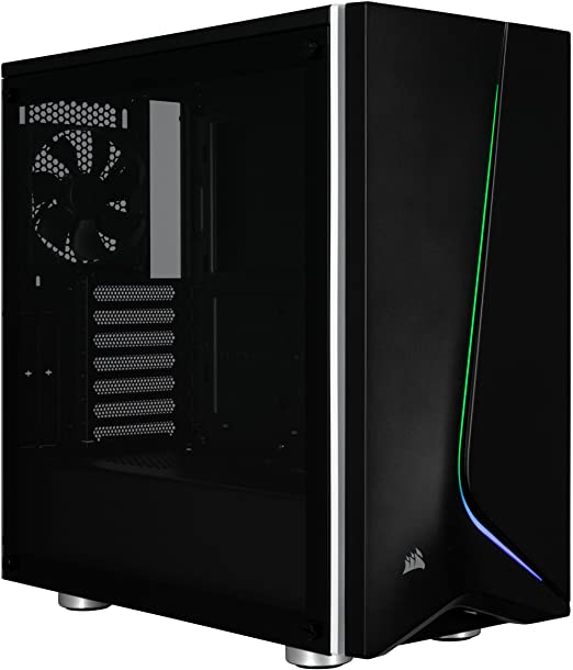 Corsair Carbide Series SPEC-06 RGB Tempered Glass Mid-Tower Gaming Case, Black