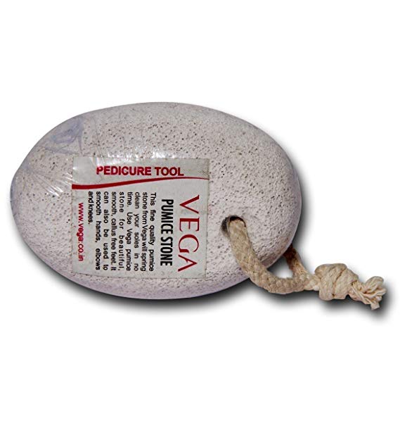 Vega Oval Shaped Pumice Stone, White