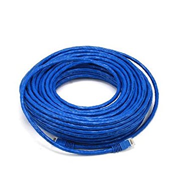 PrimeCables® Blue High Quality Cat6 550MHz UTP RJ45 Ethernet Bare Copper Network Patch Cable (75ft)
