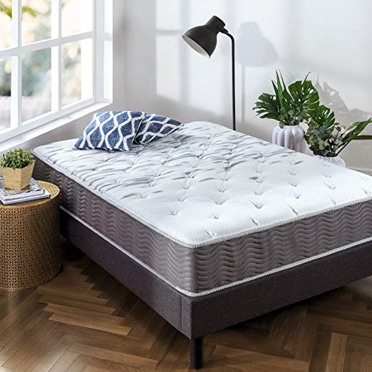 Zinus 10 Inch Performance Plus / Extra Firm Spring Mattress, Queen