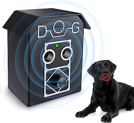 Bubbacare Anti Aboiement Chien, 50Ft Ultrasons Dispositif pour Chiot, 3 Variable Fréquence Automatique Anti-Aboiement Les Petits et Grands Chiens, étanches Arrêter Aboiements Chiens