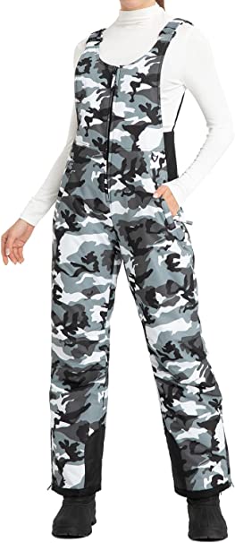 Ohuhu Women's Essential Insulated Snow Bibs Overalls Ladies Ski Bibs Pants