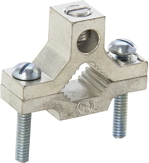 Morris 90633 Ground Pipe Clamp, Aluminum, 1/2-Inch-1-Inch