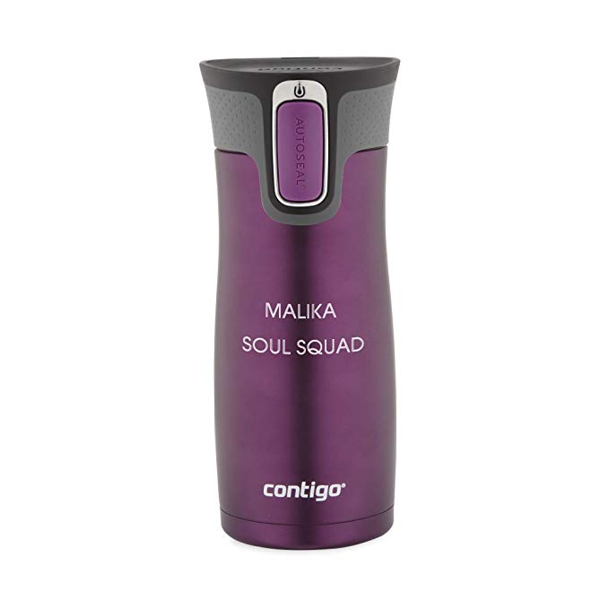 Personalized Contigo Orchid West Loop Autoseal 16 OZ Stainless Steel Travel Mug, Mug with Engraving Included