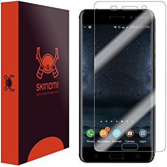 Nokia 6 Screen Protector, Skinomi TechSkin Full Coverage Screen Protector for Nokia 6 Clear HD Anti-Bubble Film