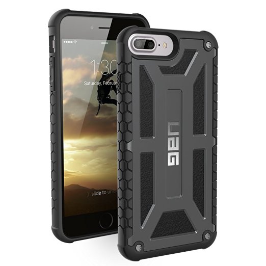 UAG iPhone 7 Plus / iPhone 6s Plus [5.5-inch screen] Monarch Feather-Light Rugged [GRAPHITE] Military Drop Tested iPhone Case