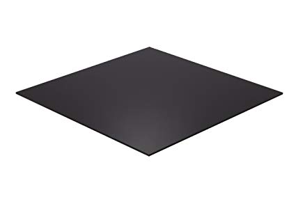 Falken Design BK2025-1-4/1224 Acrylic Black Sheet, 12" x 24", 1/4" Thick