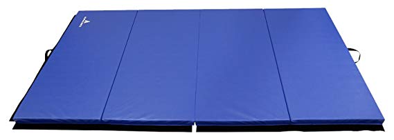 Alpha Mats Folding Gymnastics and Exercise Mat, PU Material & EPE Foam, Perfect for Aerobics, Yoga, Martial Arts