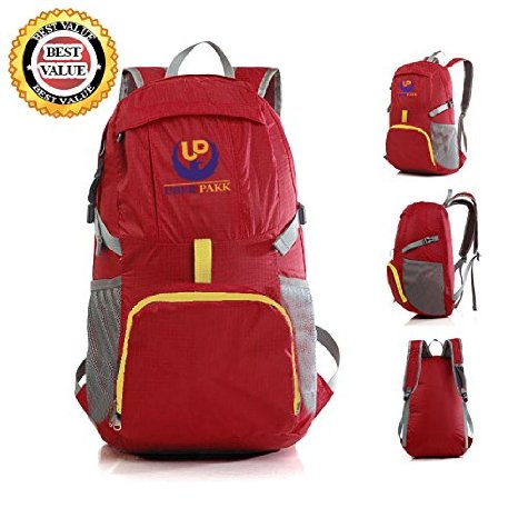 LIGHTWEIGHT 30L Foldable Backpacks 4 Men Women and Kids Large WATER Resistant Great Daypack 4 HikingGymBeach Airport FREE Travel Towel BEST Travel Gifts Ideas
