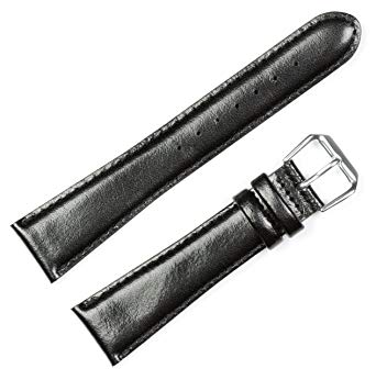 deBeer Smooth Genuine Leather Mens Watch Band/Strap | Multiple Colors Available | Sizes from 6mm to 22mm