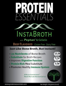 Protein Essentials InstaBroth with Peptan (Beef)