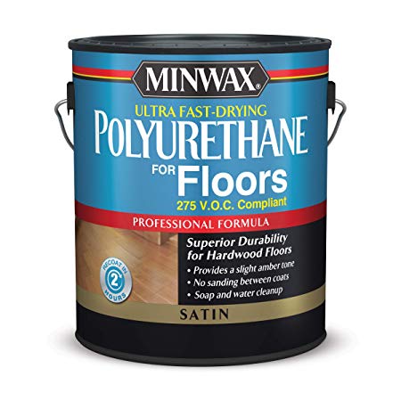 Minwax 140030000 Ultra Fast-Drying Floors Polyurethane, Gallon, Clear
