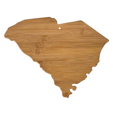 Totally Bamboo South Carolina State Shaped Bamboo Serving and Cutting Board