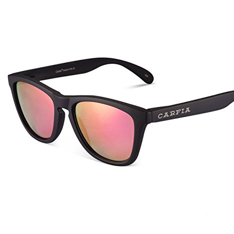 Carfia TR90 Driving Polarized Sunglasses for Men Women with Mirror Lens, Superlight