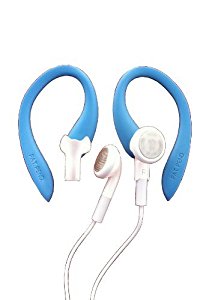 Blue EARBUDi Clips on and off Your Apple iPod or iPhone Earbuds - and Turns Them Into Running Headphones. Soft Over-The-Ear Design with Earbud Tilt & Rotation - Provide a Custom Comfortable Fit. EARBUDi's Simply Hold Your Apple Earbuds in Place for Any Activity From Gardening to Running.
