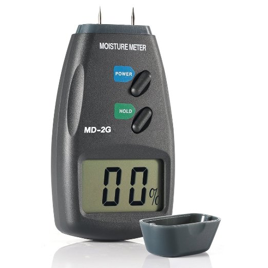 GoerTek Moisture Meter, Digital Damp Tester Detector,Measure the Percentage of Water in Wood,Firewood,Timber,Sheetrock, Carpets (Range 5% - 40% RH)