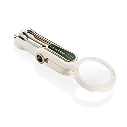 Baby Nail Clippers with Magnifier, Fingernail and Toenail Cutters Made of Surgical Grade Stainless Steel, Maximum Sharpness with Detachable Nail Catcher Shell - by Mr.Green (Mr1004)
