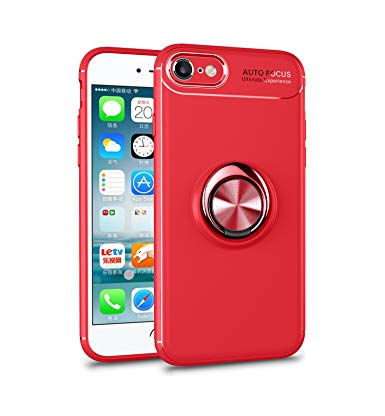 Heavy Armor iPhone 6 Case,Cool iPhone 6s Case Ring Holder Kickstand Magnetic Base Dual Layer Car Mount Rotable Clip Dual Layer Protective Hard Shell TPU Bumper iPhone 6s/6 Case (4)