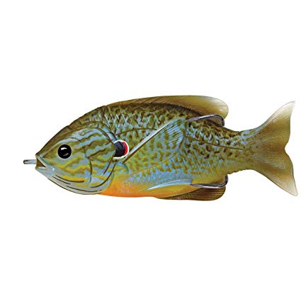 LiveTarget Sunfish Hollow Body Fishing Bait with Topwater Depth & #4/0 Hook