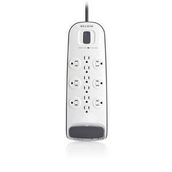 Belkin 12 Outlet Surge Protector with 8-Foot Power Cord and Cable / Satellite / Telephone Protection, BV112230-08