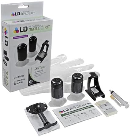 LD Ink Refill Kit for HP 60 & 60XL High Yield (Black)