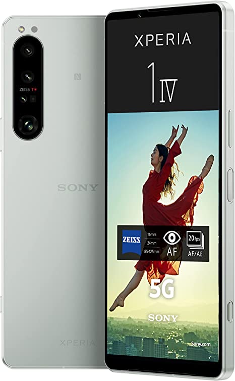 Sony Xperia 1 IV XQ-CT72 5G Dual 256GB 12GB RAM Factory Unlocked (GSM Only | No CDMA - not Compatible with Verizon/Sprint) – White