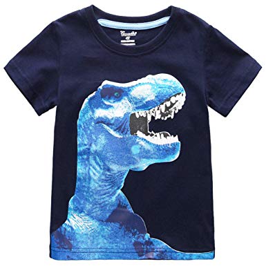 Frogwill Boys Dinosaur Short Sleeve T-Shirt Top Tee Size 2-10