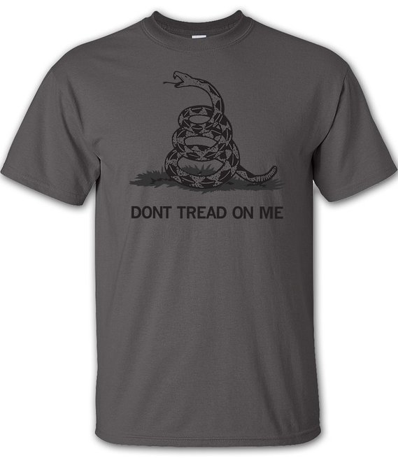 Charcoal Dont Tread On Me T-Shirt