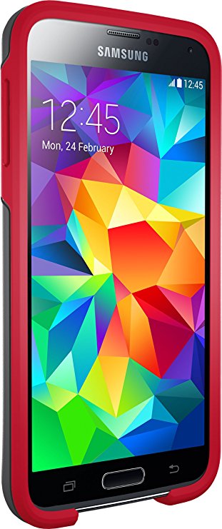 Otterbox SYMMETRY SERIES for Samsung Galaxy S5 - Frustration Free Packaging - CARDINAL (SLATE GREY/SCARLET RED)